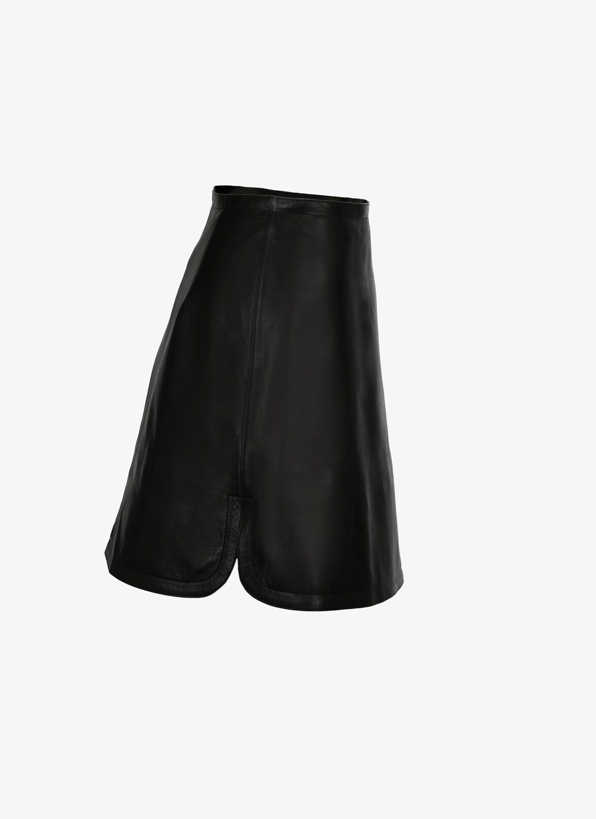 Mini Leather Skirt ALAÏA BLACK MINI LEATHER SKIRT